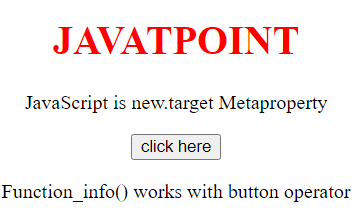 JavaScript is new.target Metaproperty