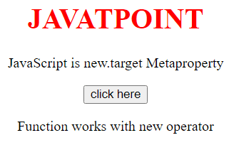 JavaScript is new.target Metaproperty
