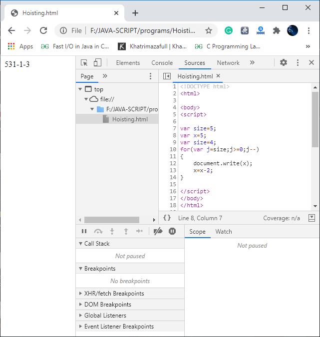 JavaScript MCQ