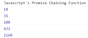 Javascript promise chaining