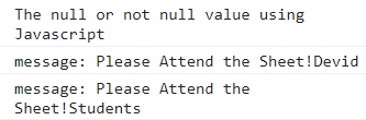 Overview of null in javascript