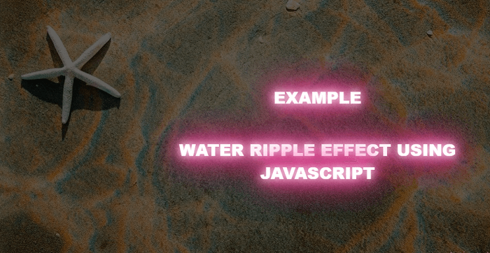 Ripple effect JavaScript