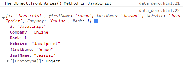 The Object.fromEntries() Method in JavaScript
