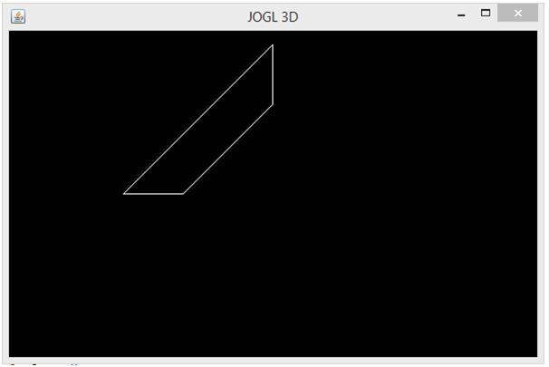 JOGL 3D Basic shape Output