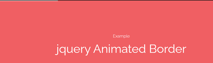 jQuery Animated Border Plugin - javatpoint