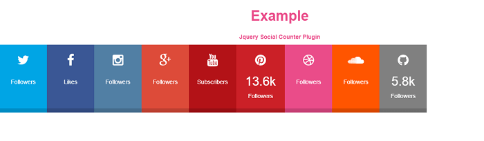 jquery social counter plugin