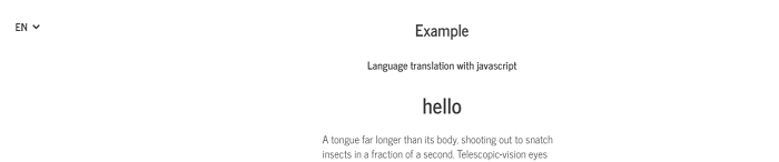 Language Translation with JavaScript