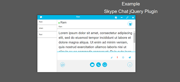 Skype Chat jQuery Plugin