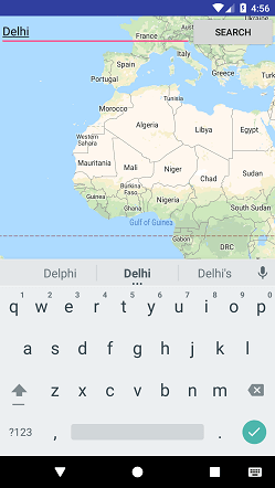 Kotlin Android Google Map Search Location