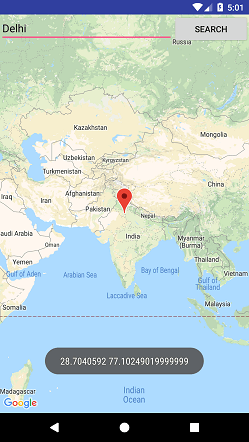 Kotlin Android Google Map Search Location