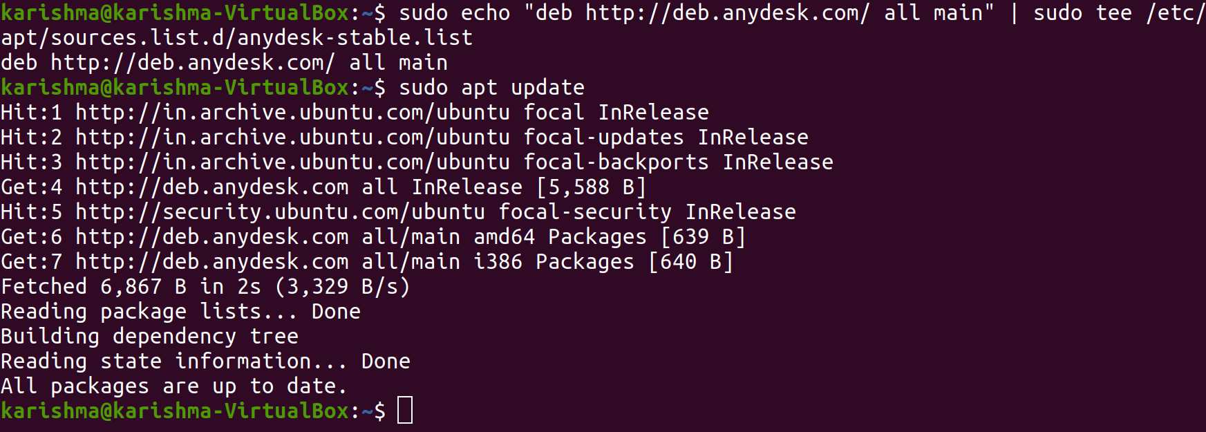 AnyDesk Ubuntu