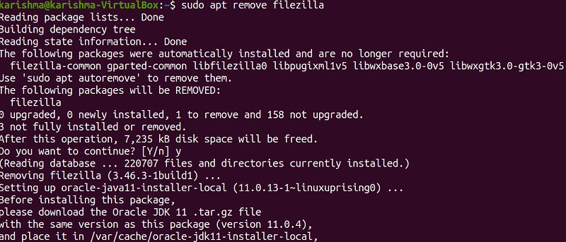 Filezilla Ubuntu