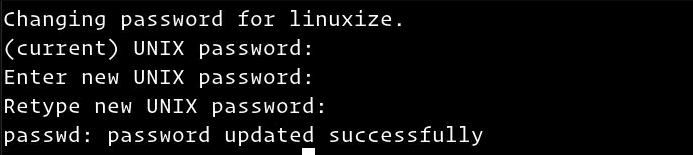 How to change user password in Linux