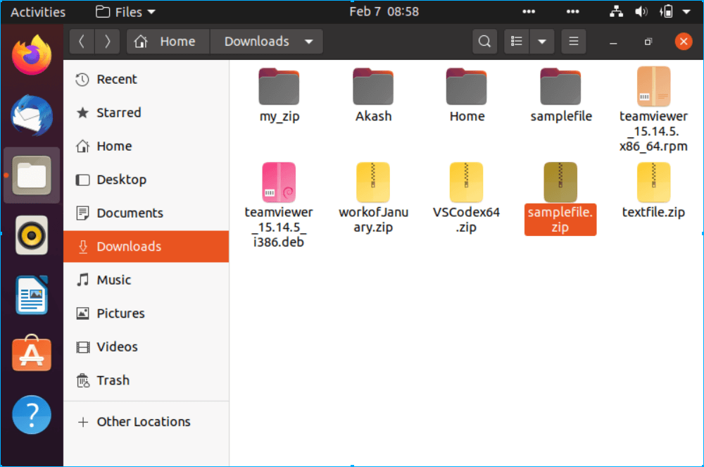 How to unzip files in Linux