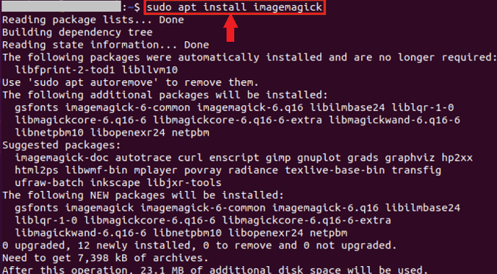 Install ImageMagick Ubuntu