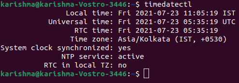 Linux Change Timezone