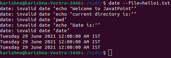 Linux date Command