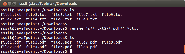 rename folder command line