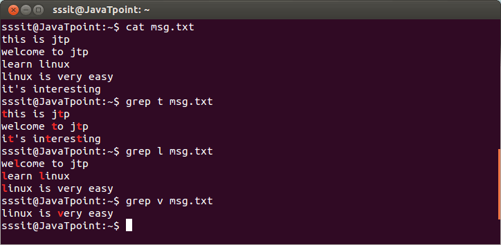 Linux Grep Regular Expression1