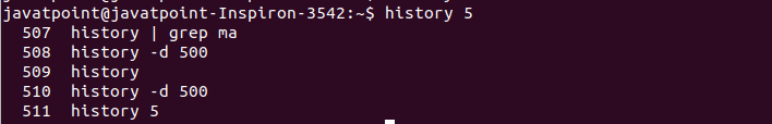 Linux history Command