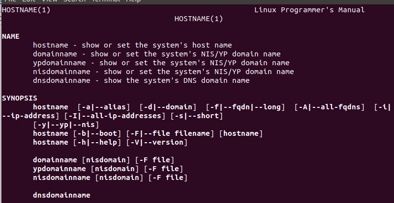 Linux hostname Command