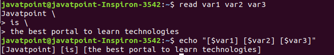 Linux read Command