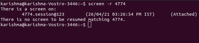 Linux Screen Command
