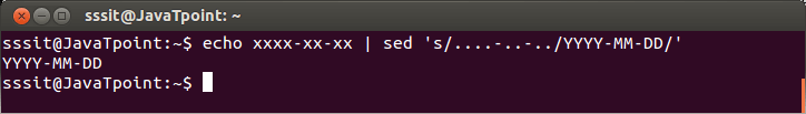 Linux Sed Regular Expression4