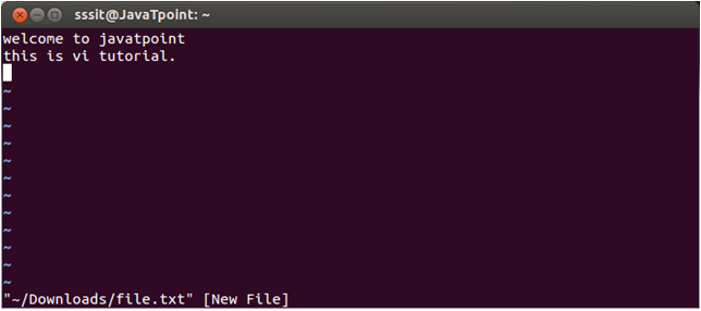 Linux Vi Editor3