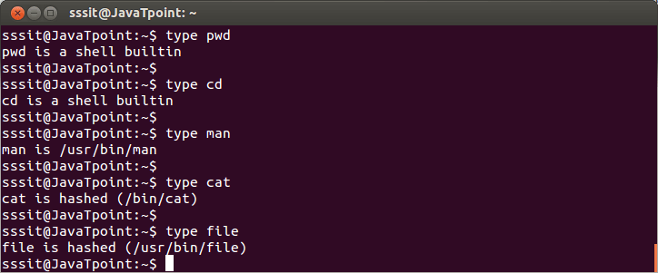 Linux Arguments Javatpoint