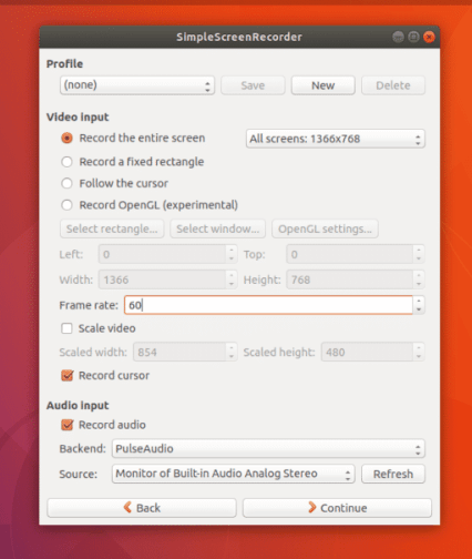 Simple Screen Recorder Ubuntu