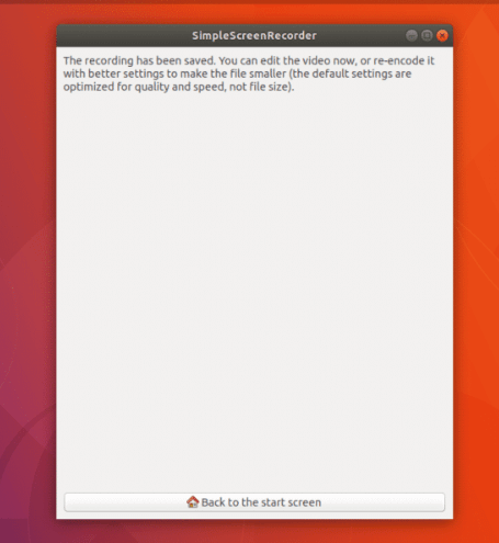 Simple Screen Recorder Ubuntu