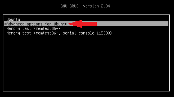 Ubuntu Recovery Mode