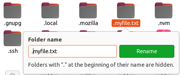 Ubuntu Show Hidden Files