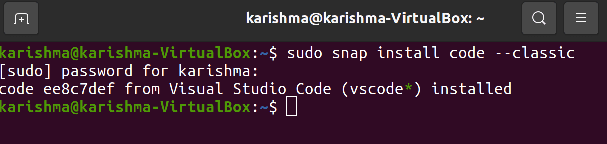 vscode for Ubuntu