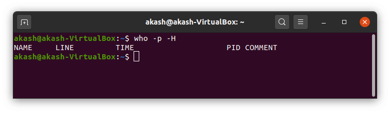 Who command in Linux