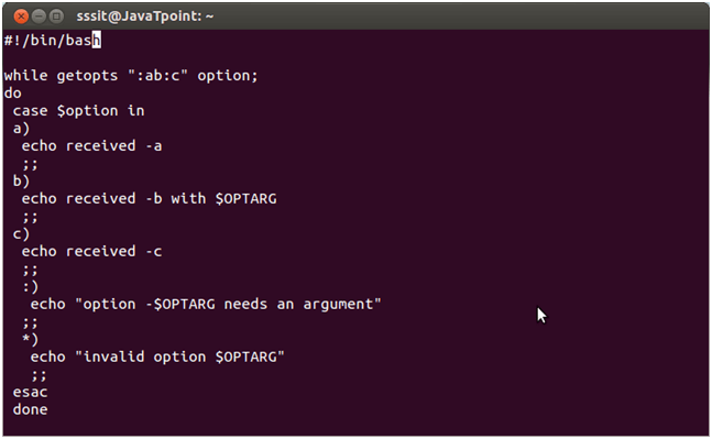 Linux Shell Scripting Get script options with getopts 3