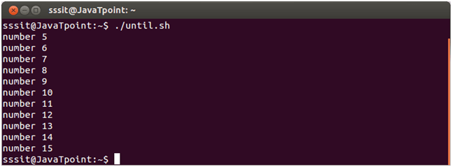 Linux Shell Scripting Until loop 3