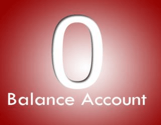 List of Banks with Zero Balance Accounts