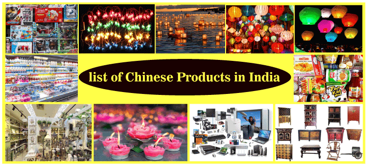 List of Chinese Products in India