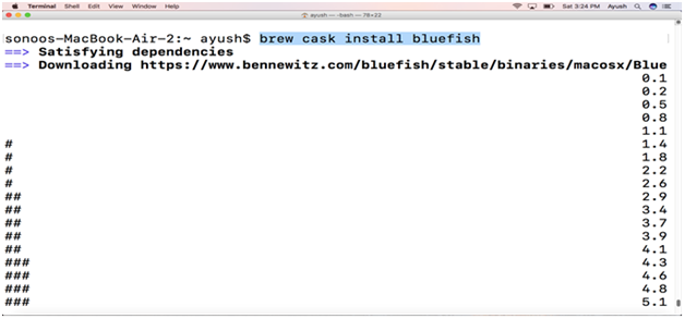 How to install BlueFish on MacOS