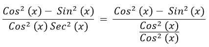 How Do You Simplify (1 - Tan²x) / (1 + Tan²x)