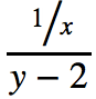 Mathml Fractions 2