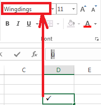 6 methods to put tick symbol in Microsoft Excel