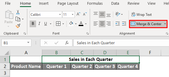 A spreadsheet in Microsoft Excel