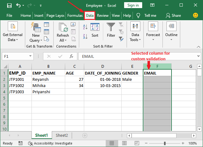 Data validation excel как пользоваться