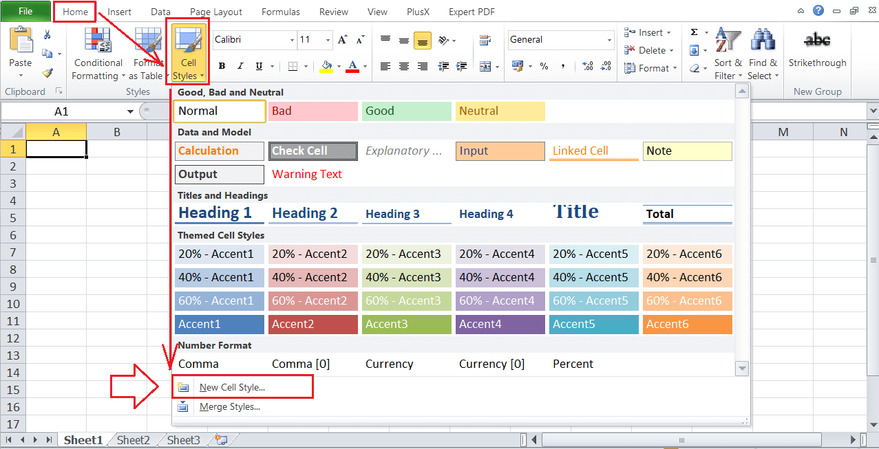 Cell Styles in Excel - Tpoint Tech