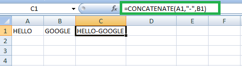Concatenation in Excel