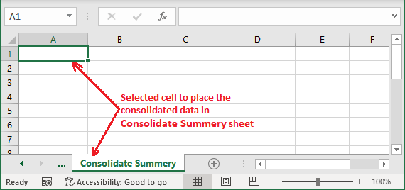 Consolidate data in Excel