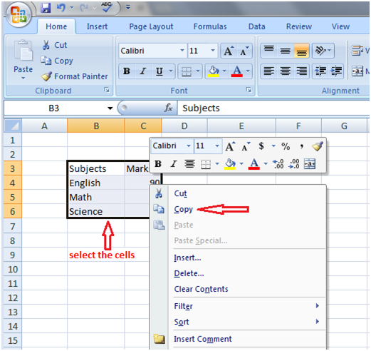 How To Copy And Paste Data From Excel To Word Table